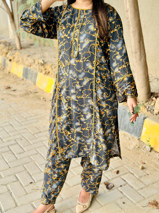 GUL E ARSH | SAME PRINT TROUSER / LINEN STUFF / FABRIC