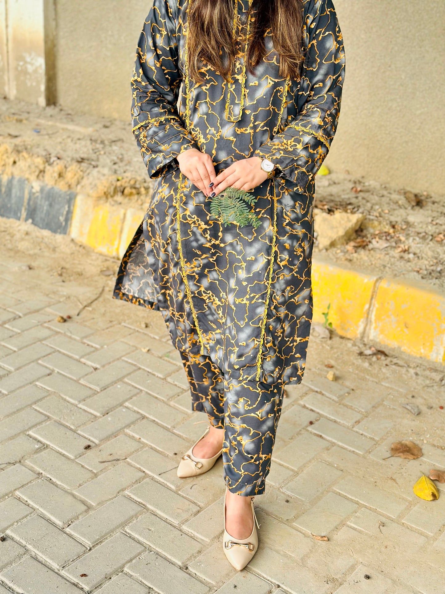 GUL E ARSH | SAME PRINT TROUSER / LINEN STUFF / FABRIC