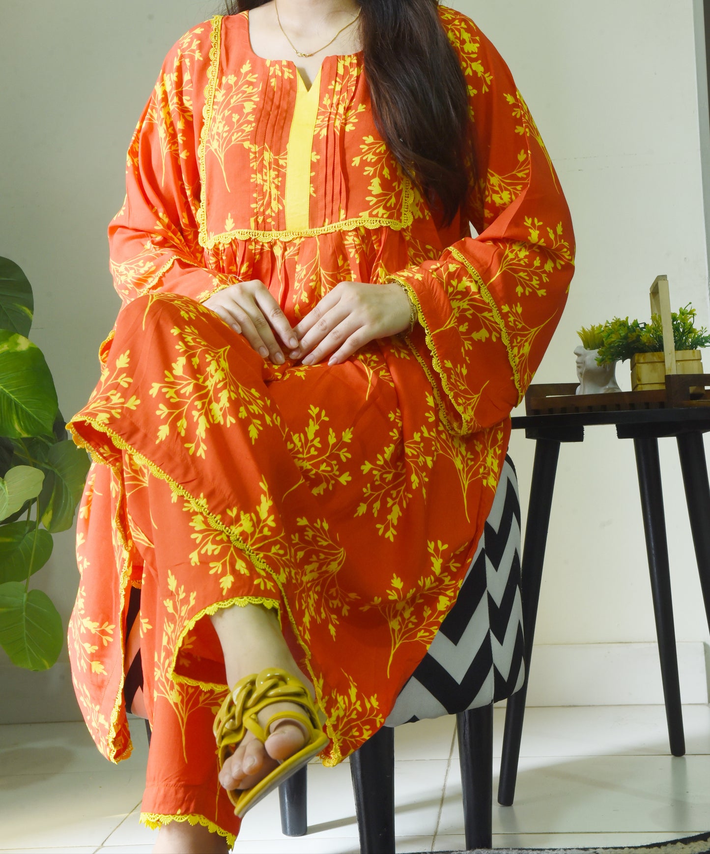 Introducing Gul-e-Shokh: Exquisite Printed Summer Linen Stitched Suit for Womens