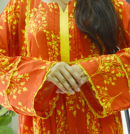 Introducing Gul-e-Shokh: Exquisite Printed Summer Linen Stitched Suit for Womens