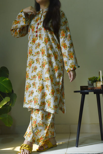 FLORAL PRINTED PURE LAWN STITCHED SUIT FOR WOMENS