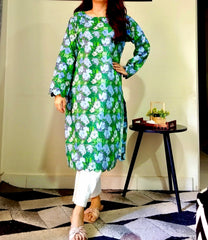 GUL E HAYAT | PRINTED KURTI | ONE PIECE | CAMBRIC FABRIC / STUFF