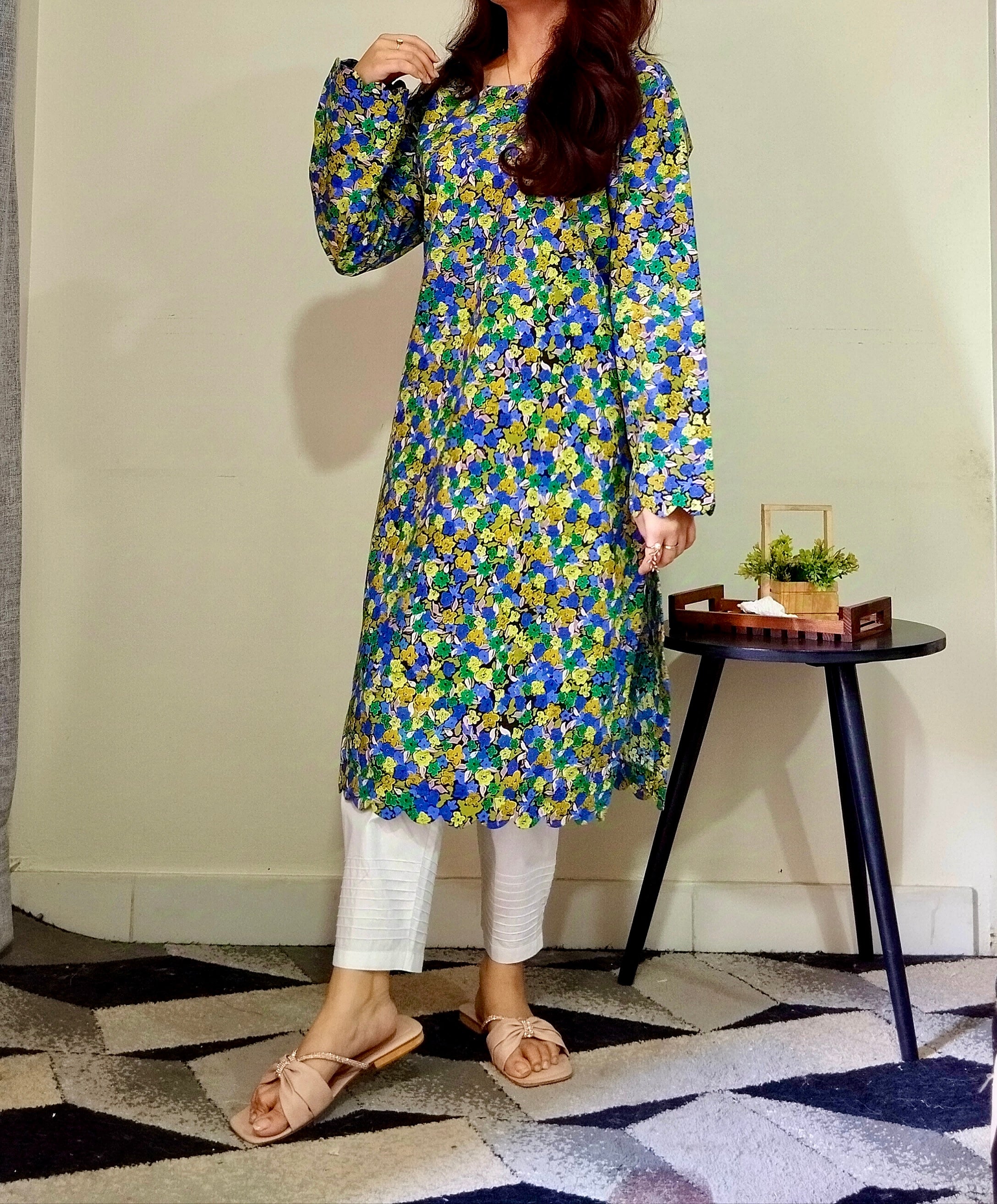 GUL E RANGIN | PRINTED KURTI | ONE PIECE | CAMBRIC FABRIC / STUFF