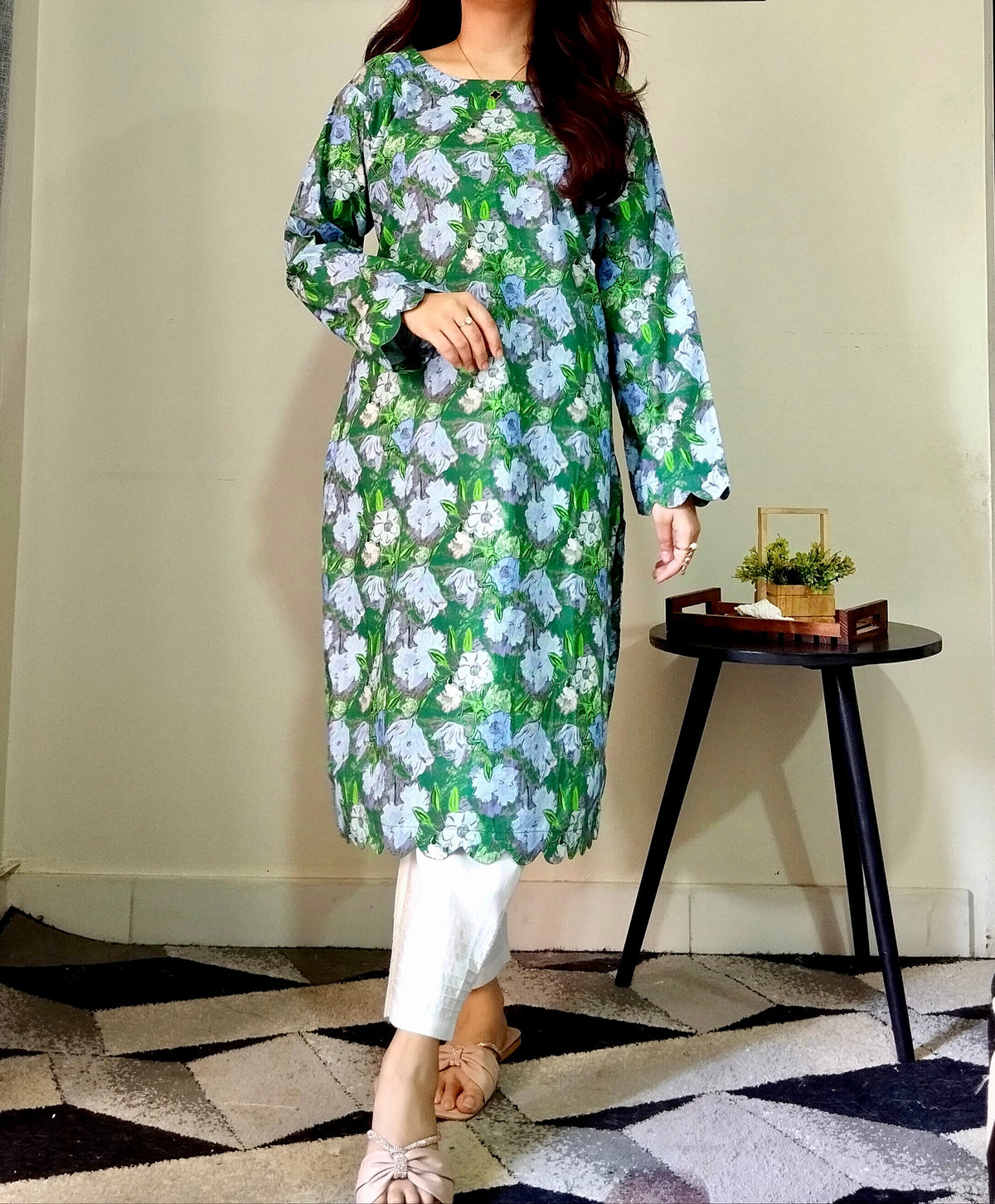 GUL E HAYAT | PRINTED KURTI | ONE PIECE | CAMBRIC FABRIC / STUFF