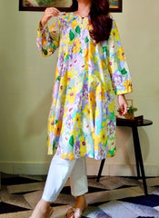 GUL E KHUSHBU | PRINTED KURTI | ONE PIECE | CAMBRIC FABRIC / STUFF