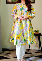 GUL E KHUSHBU | PRINTED KURTI | ONE PIECE | CAMBRIC FABRIC / STUFF