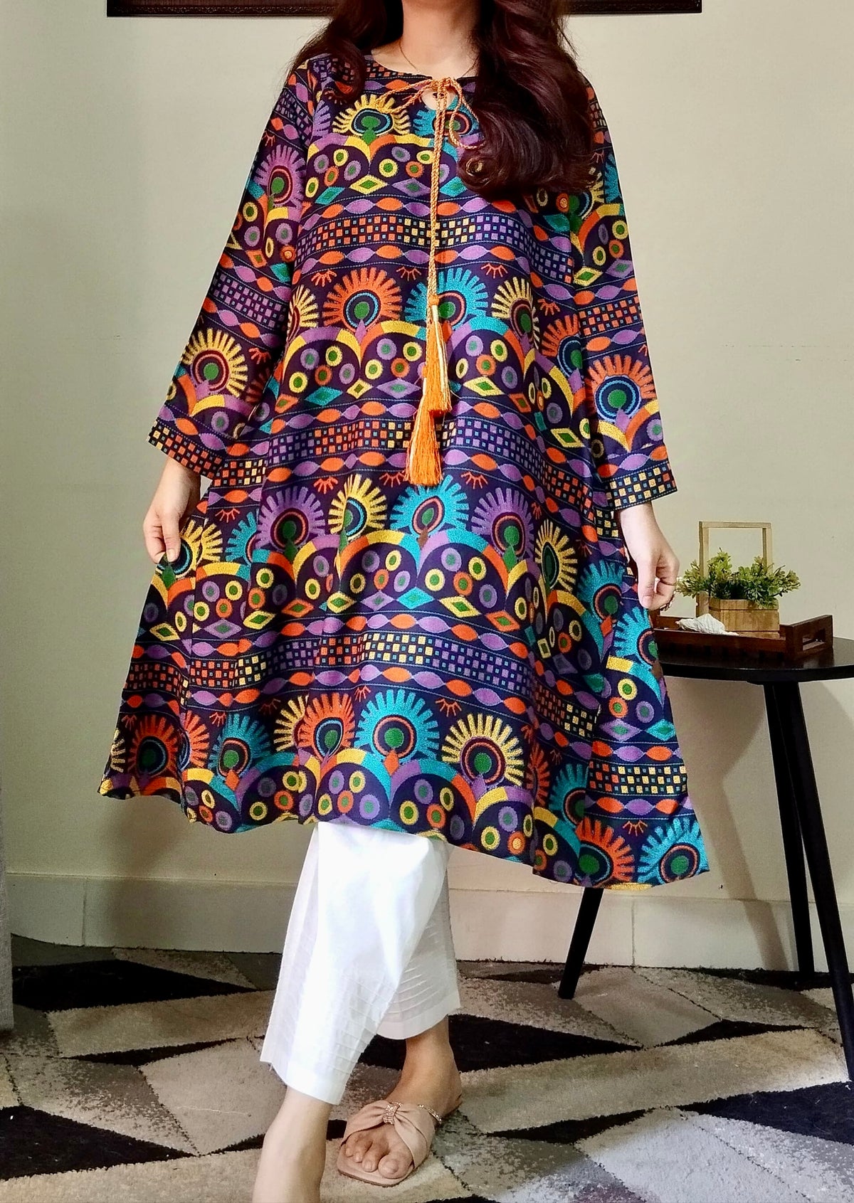 GUL E DILBAR | PRINTED KURTI | ONE PIECE | LINEN FABRIC / STUFF